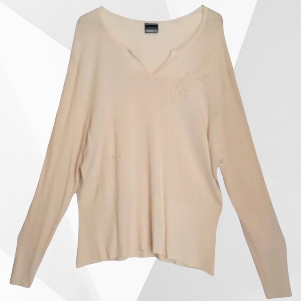 George Plus Floral Cream Shirt